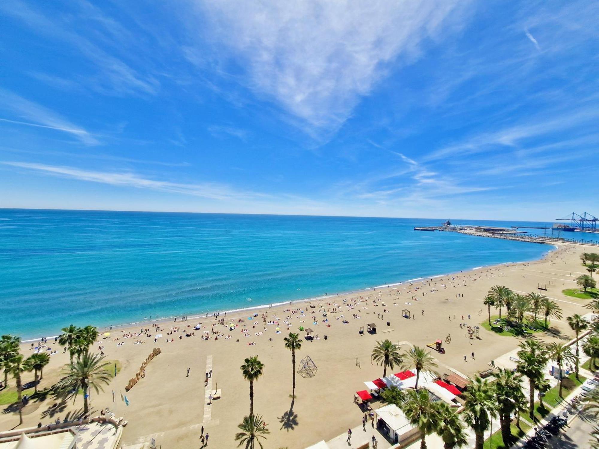 Sr Malagueta Beach Front Wonderful Sea View Málaga Exterior foto